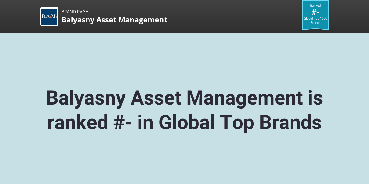 Balyasny Asset Management NPS & Customer Reviews Comparably