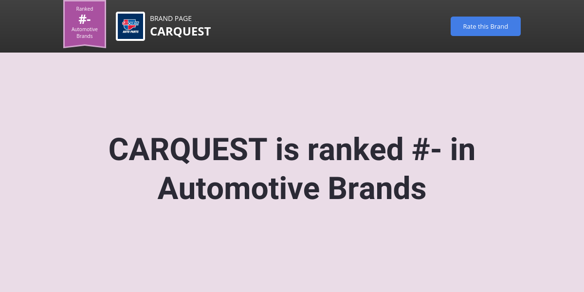 CARQUEST NPS & Customer Reviews Comparably