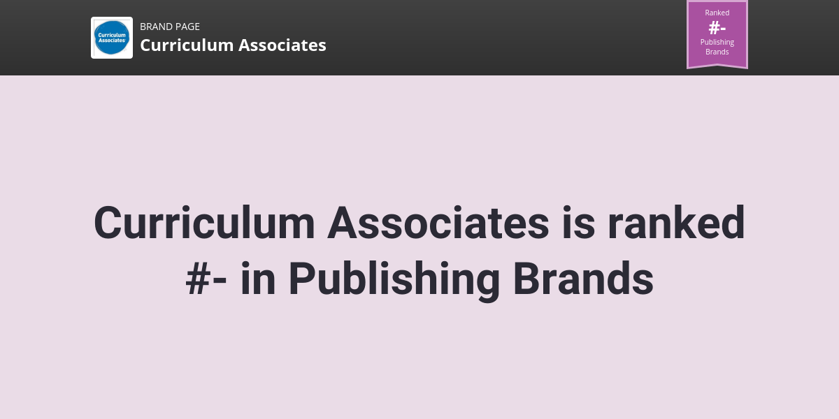 Curriculum Associates NPS & Customer Reviews Comparably