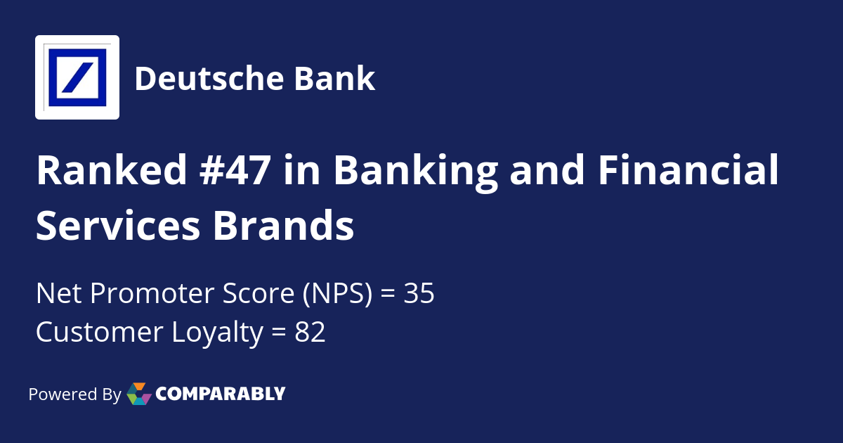 Deutsche Bank NPS & Customer Reviews Comparably