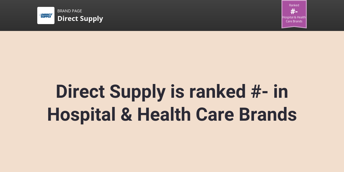 Direct Supply NPS & Customer Reviews Comparably