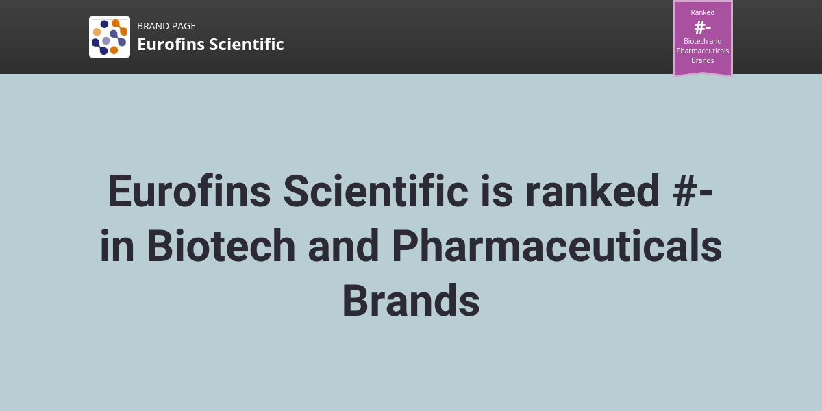 Eurofins Scientific NPS & Customer Reviews Comparably