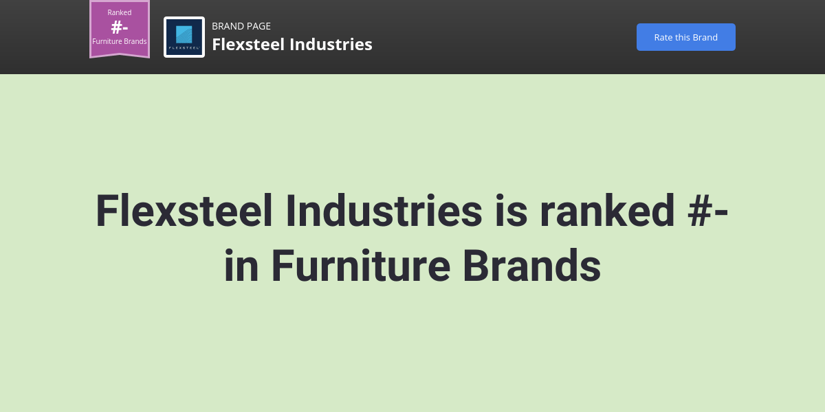 Flexsteel Industries NPS & Customer Reviews Comparably