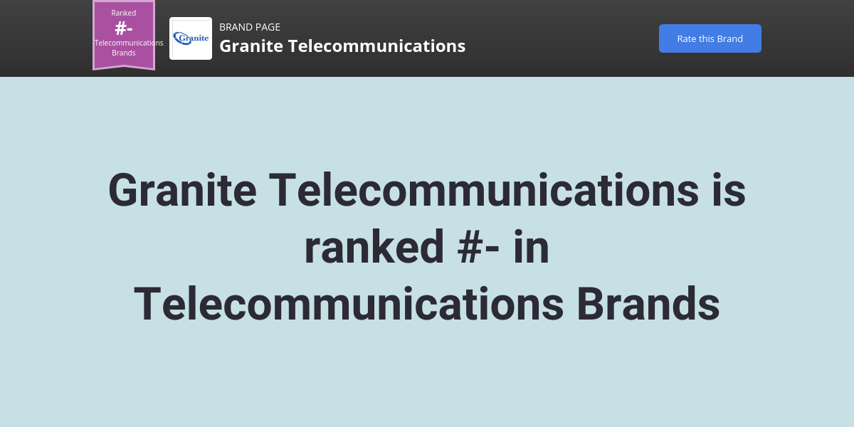 Granite NPS & Customer Reviews Comparably