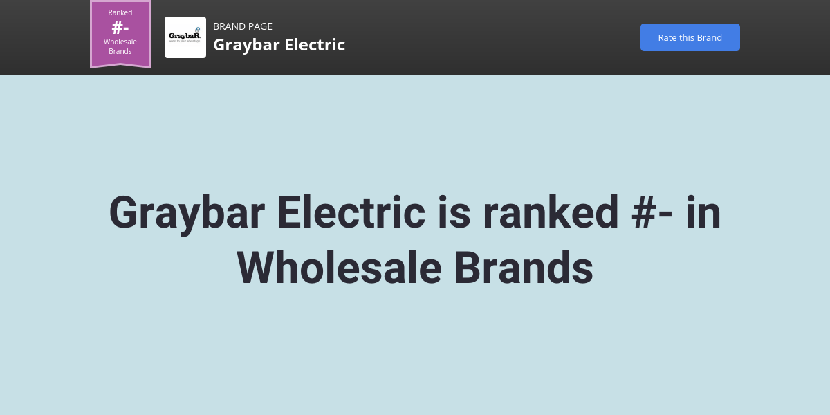 Graybar Electric NPS & Customer Reviews Comparably