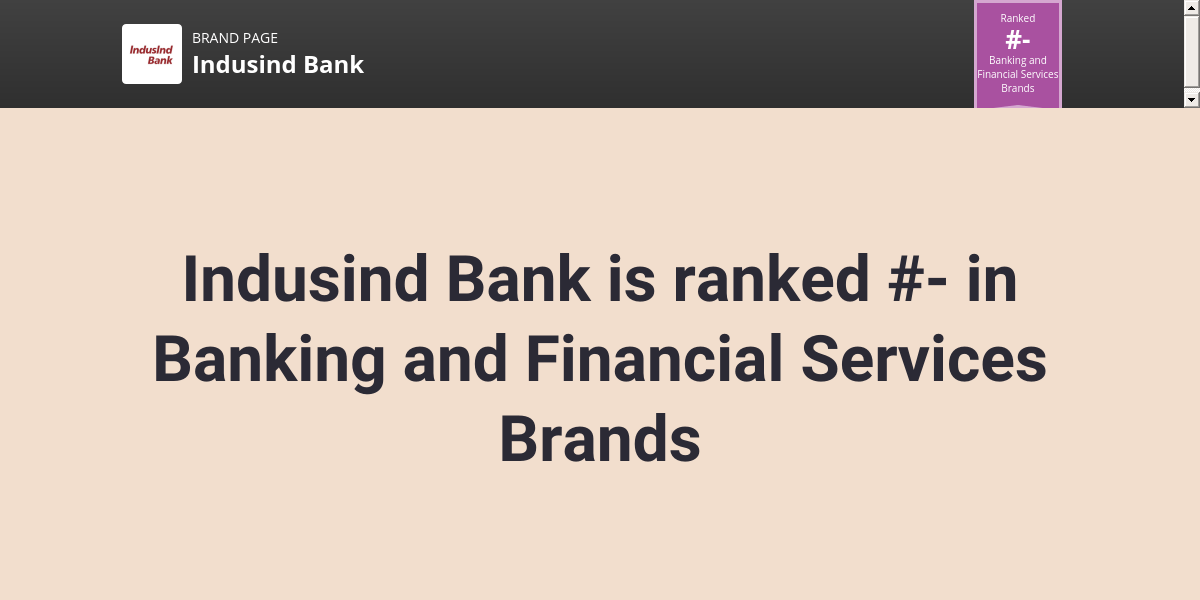 Indusind Bank NPS & Customer Reviews Comparably