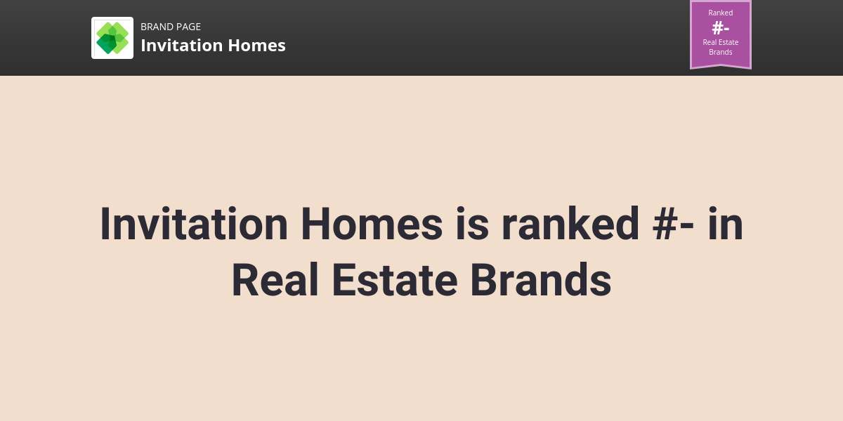 Invitation Homes NPS & Customer Reviews Comparably