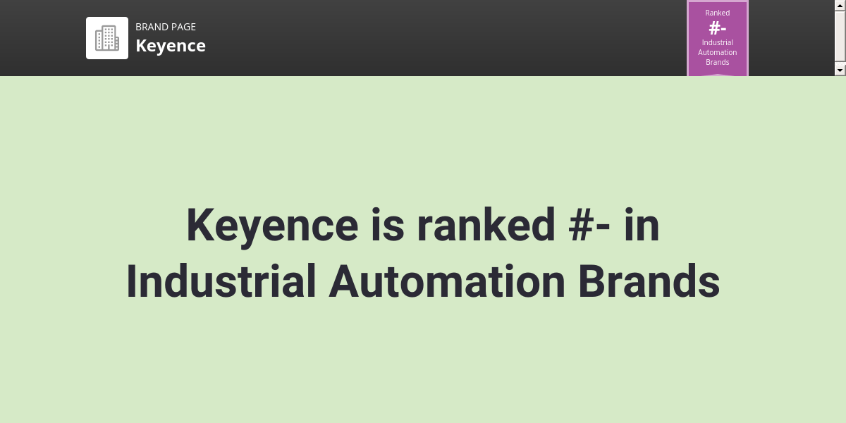Keyence NPS & Customer Reviews Comparably