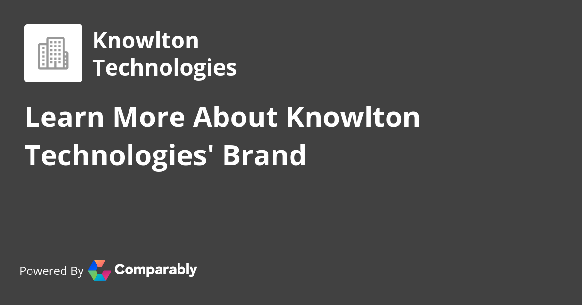 Knowlton Technologies NPS & Customer Reviews Comparably