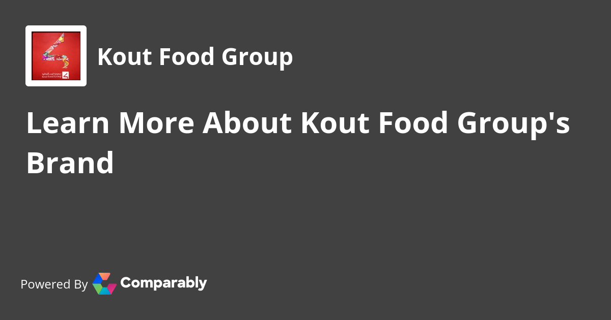 Kout Food Group NPS & Customer Reviews Comparably