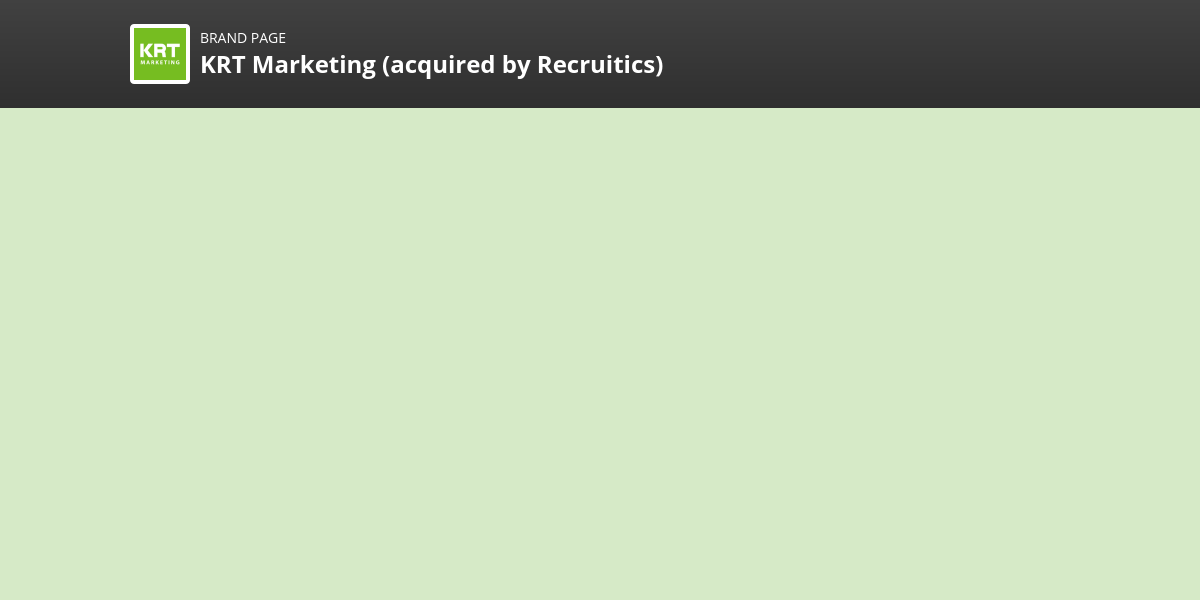 KRT Marketing (acquired by Recruitics) NPS & Customer Reviews Comparably
