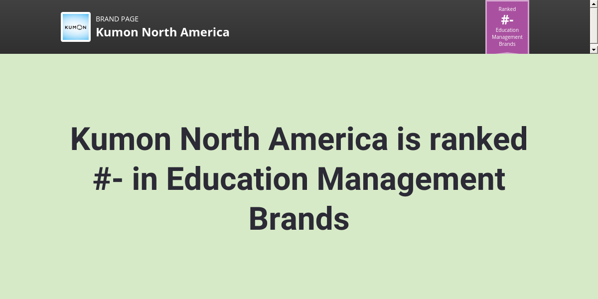 Kumon North America NPS & Customer Reviews Comparably