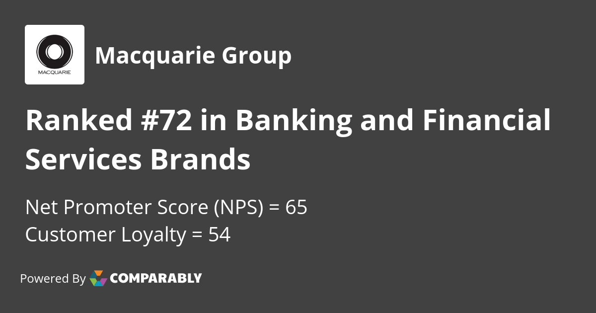Macquarie Group NPS & Customer Reviews Comparably