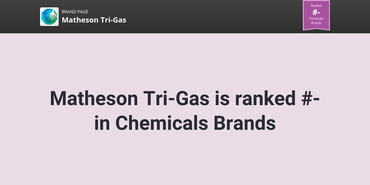 Matheson TriGas NPS & Customer Reviews Comparably