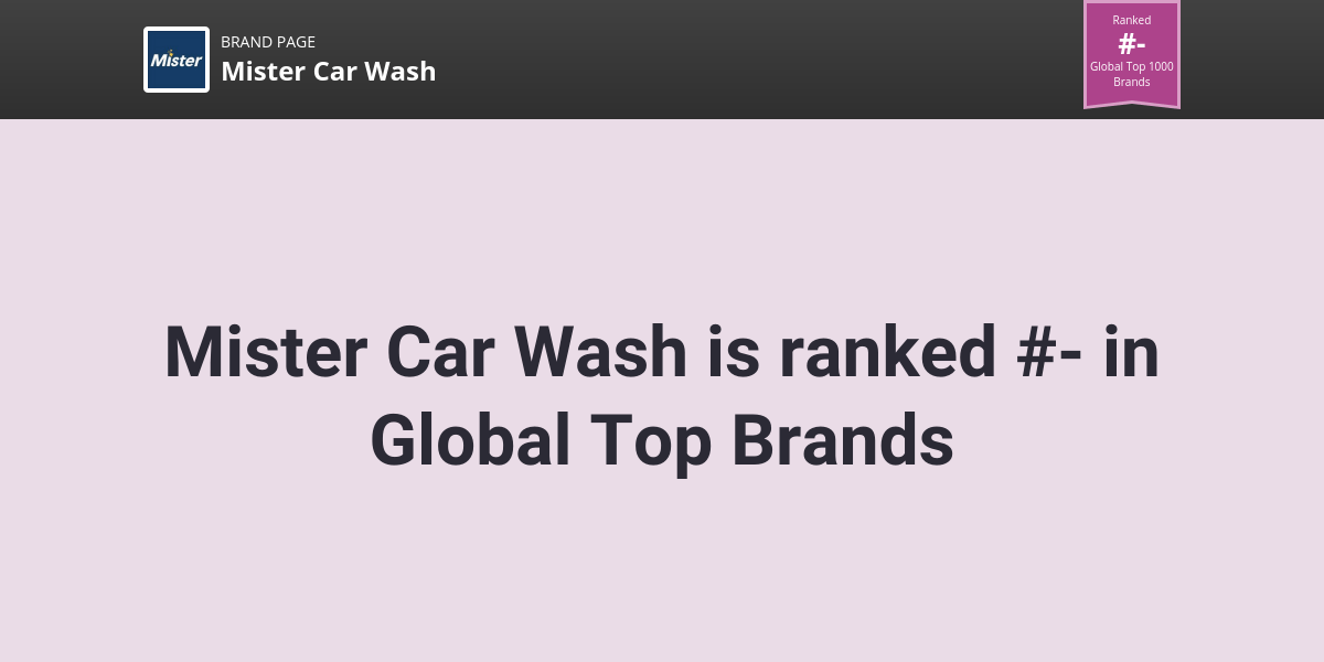 Mister Car Wash NPS & Customer Reviews Comparably