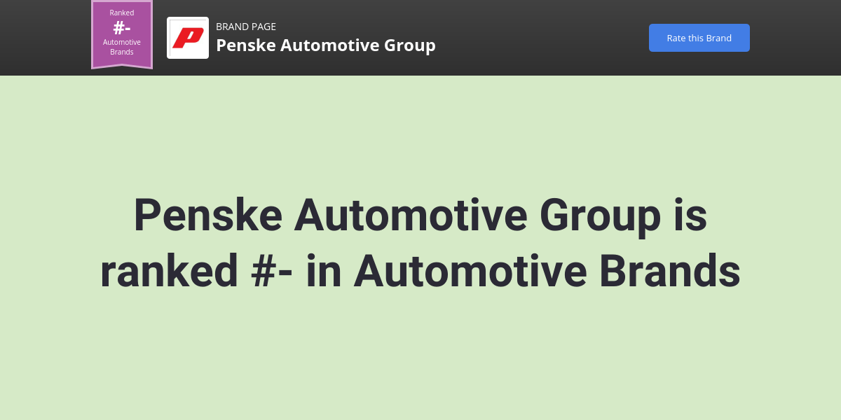 Penske Automotive Group NPS & Customer Reviews Comparably