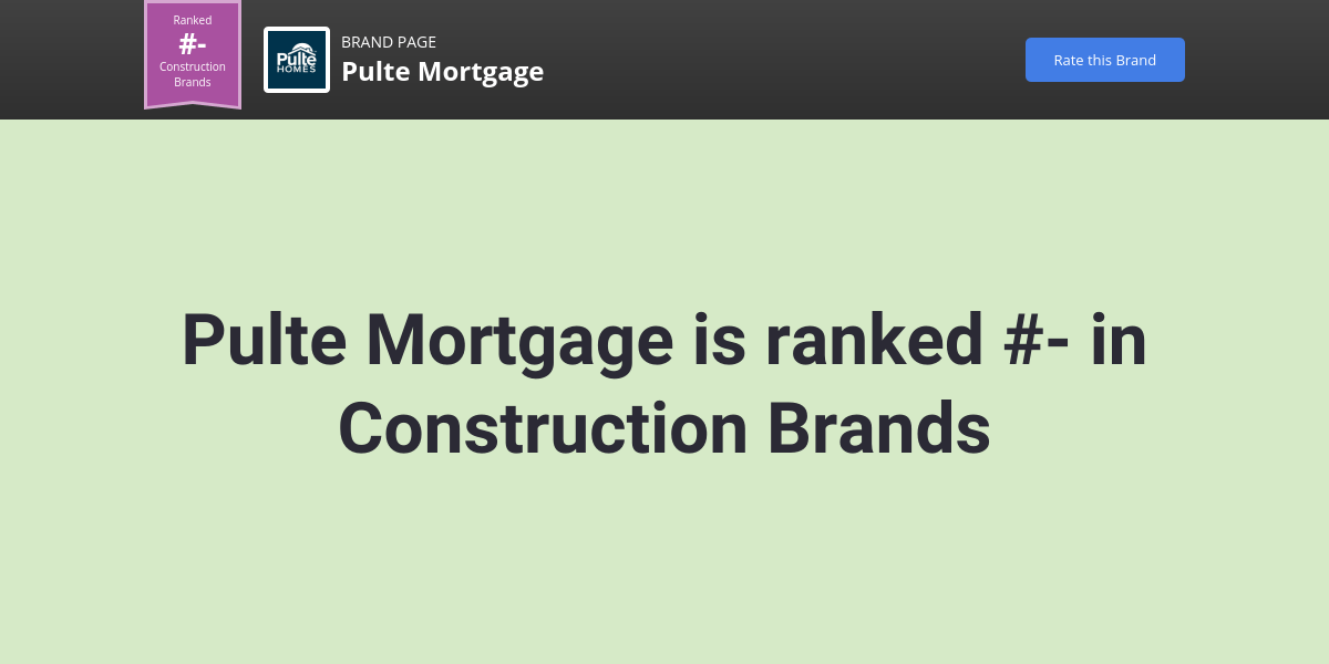 Pulte Mortgage NPS & Customer Reviews Comparably
