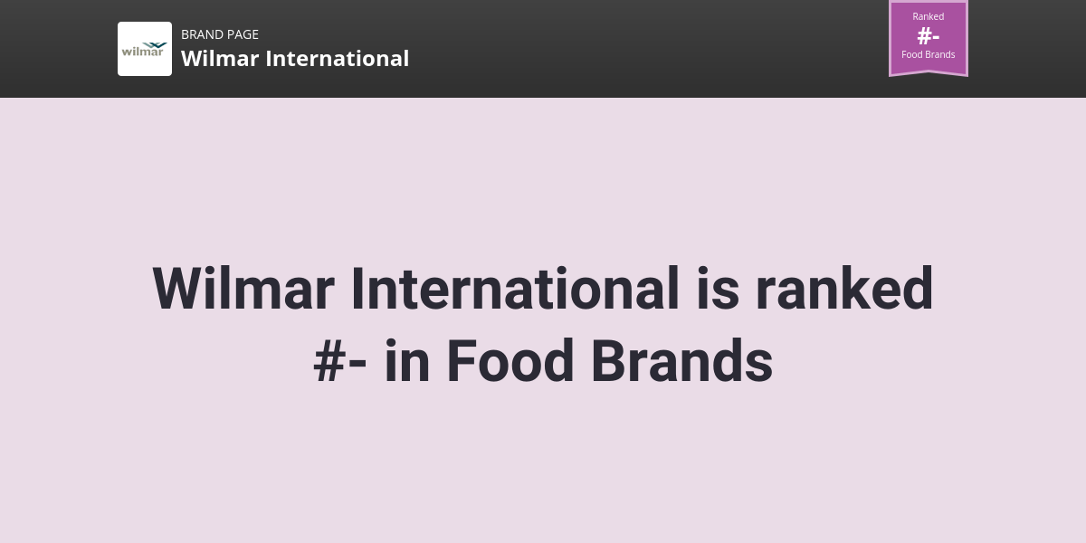 Wilmar International NPS & Customer Reviews Comparably