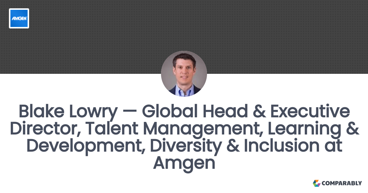 Blake Lowry — Global Head & Executive Director, Talent Management