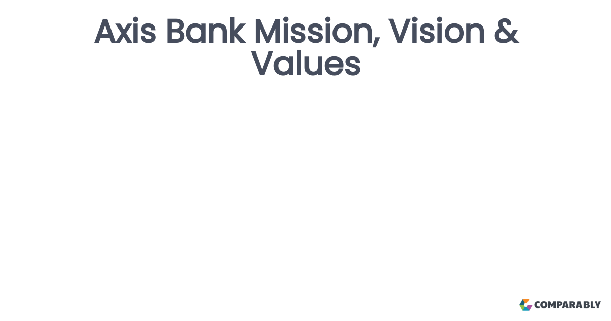 Axis Bank Mission, Vision & Values Comparably
