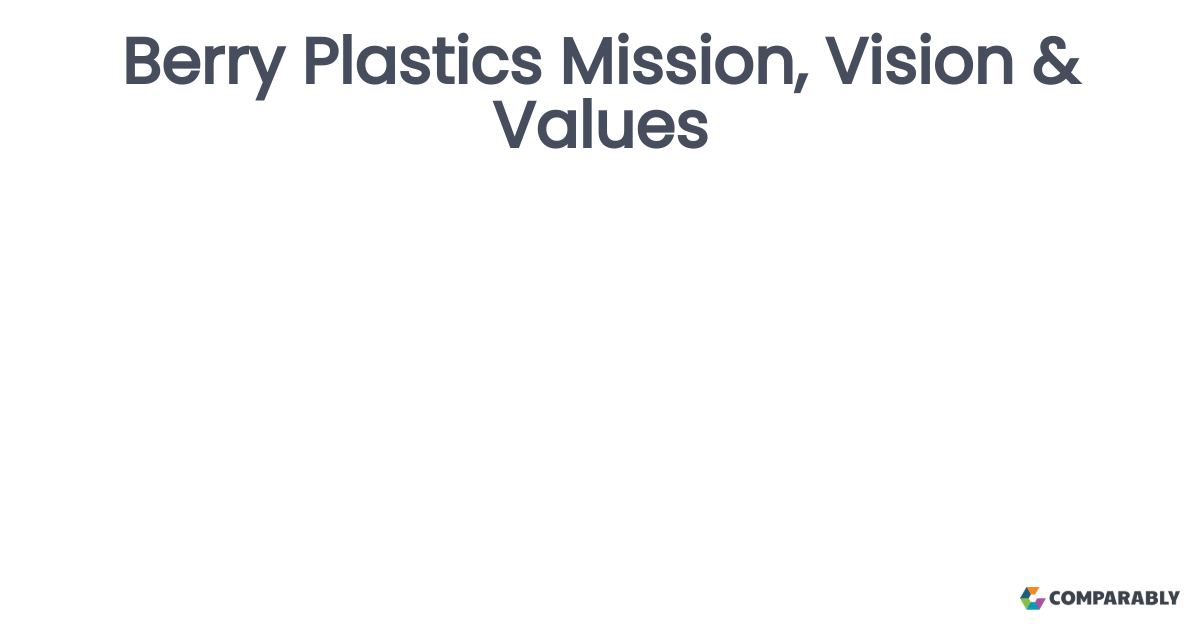 Berry Plastics Mission, Vision & Values Comparably