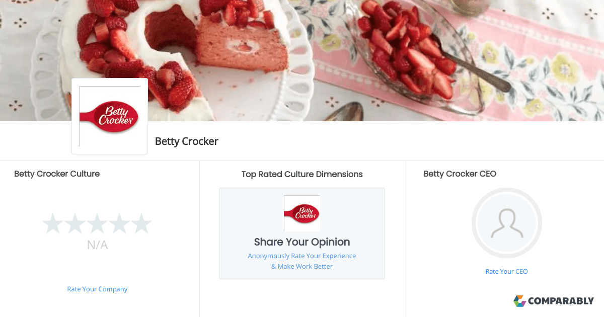 Betty Crocker Culture Comparably