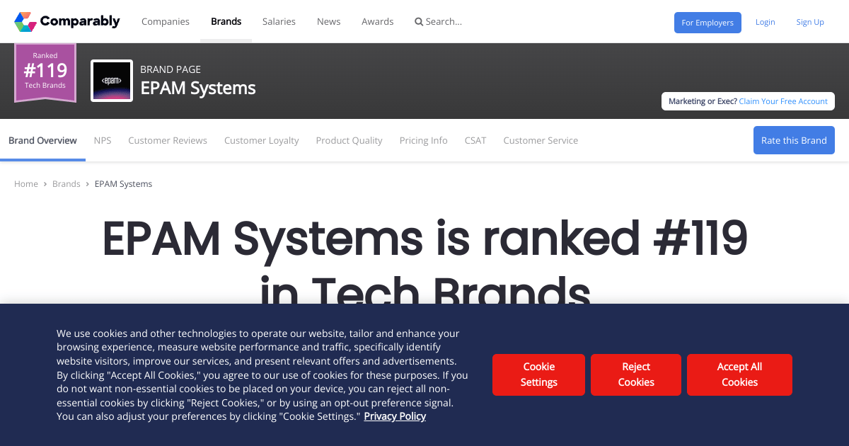EPAM Systems Products and Services Comparably