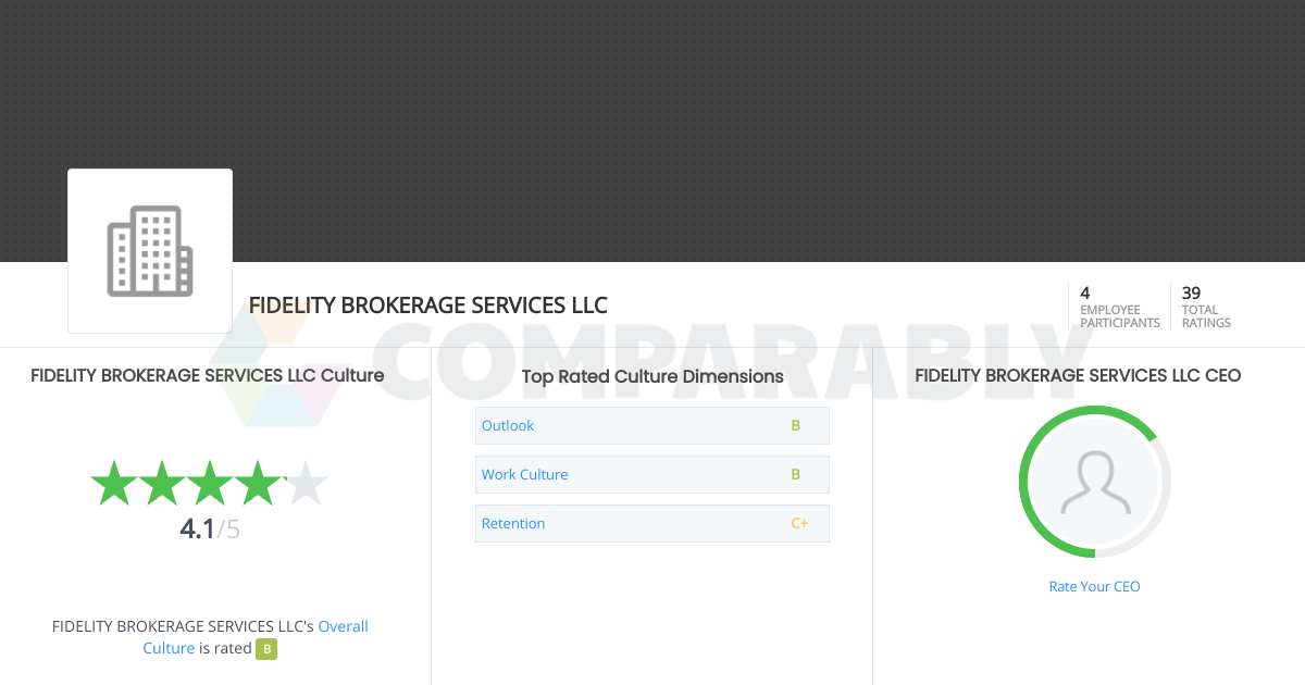 FIDELITY BROKERAGE SERVICES LLC Culture Comparably