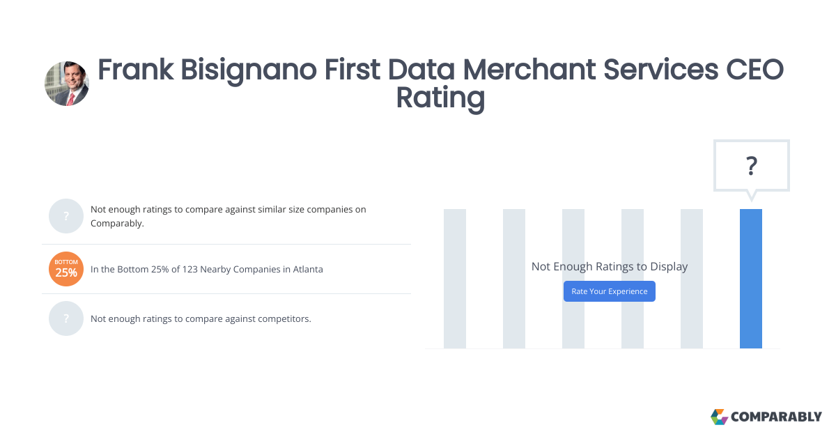 Frank Bisignano First Data Merchant Services CEO Rating Comparably