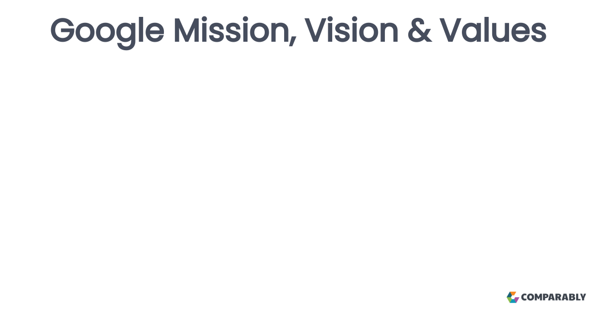 Google Mission, Vision & Values Comparably