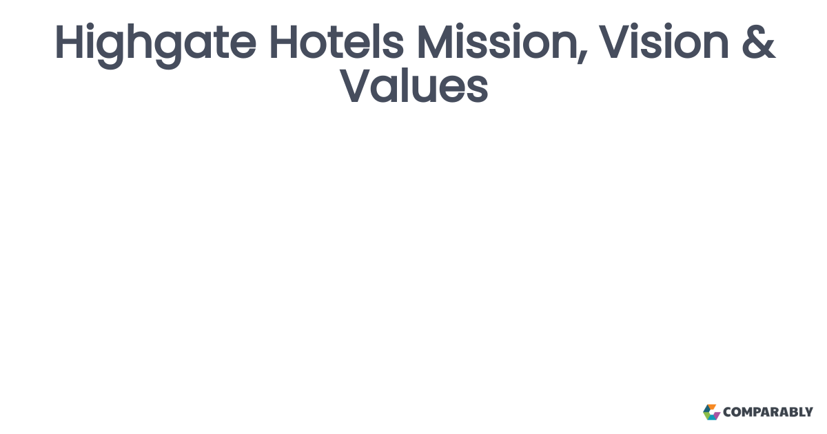 Highgate Hotels Mission, Vision & Values Comparably