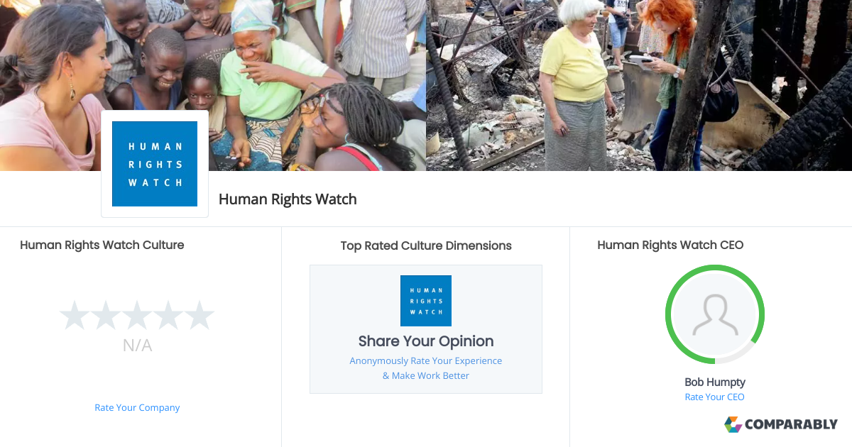 Human Rights Watch Culture Comparably