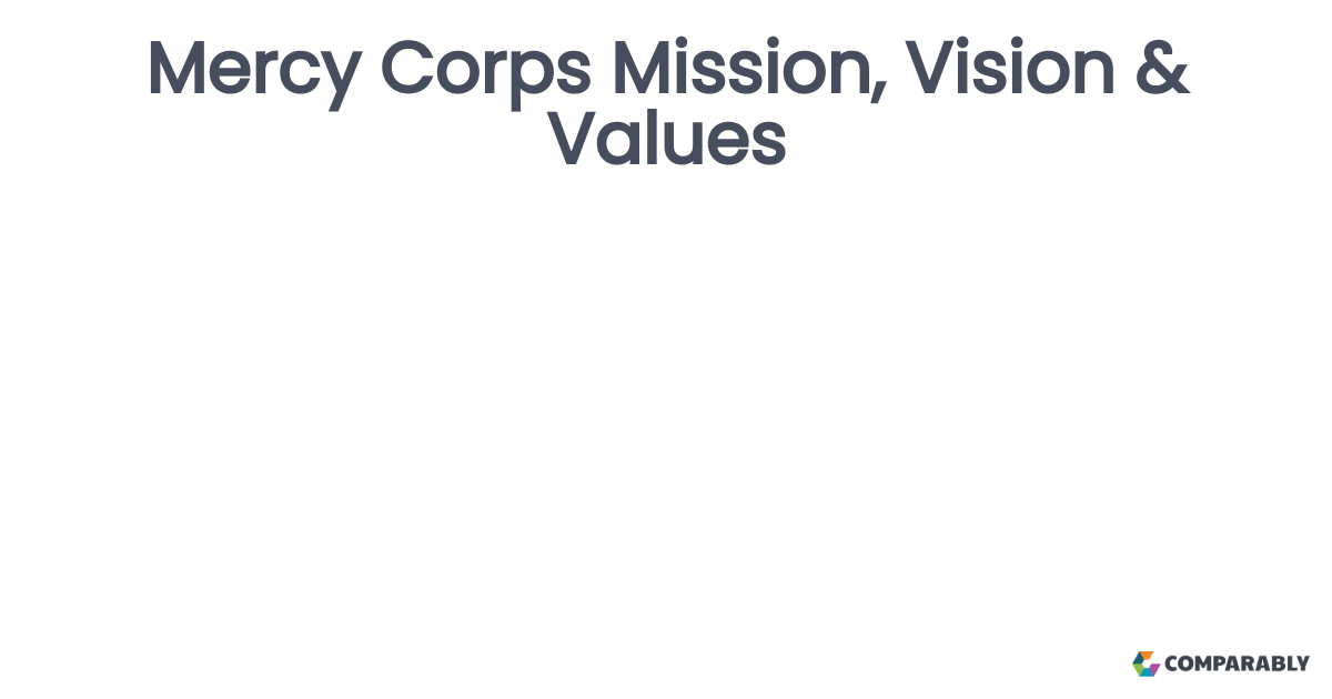 Mercy Corps Mission, Vision & Values Comparably