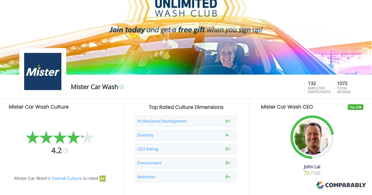 Mister Car Wash Culture Comparably