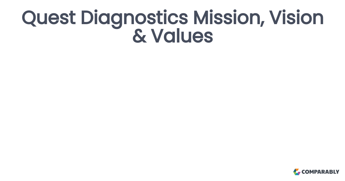 Quest Diagnostics Mission, Vision & Values Comparably