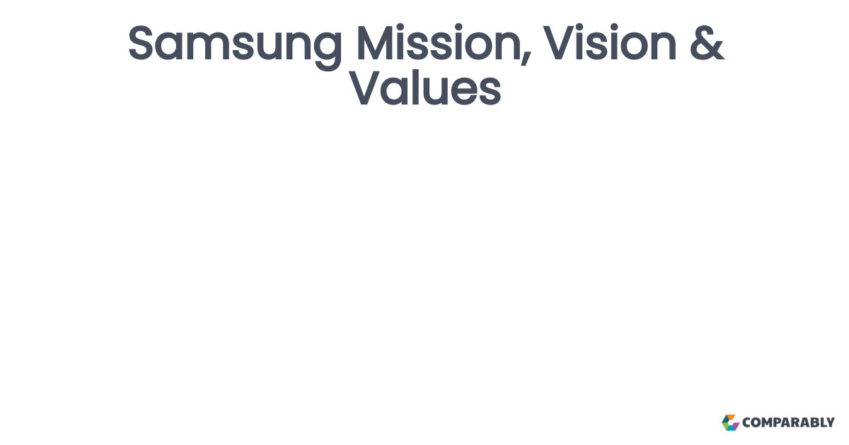 Samsung Mission, Vision & Values Comparably