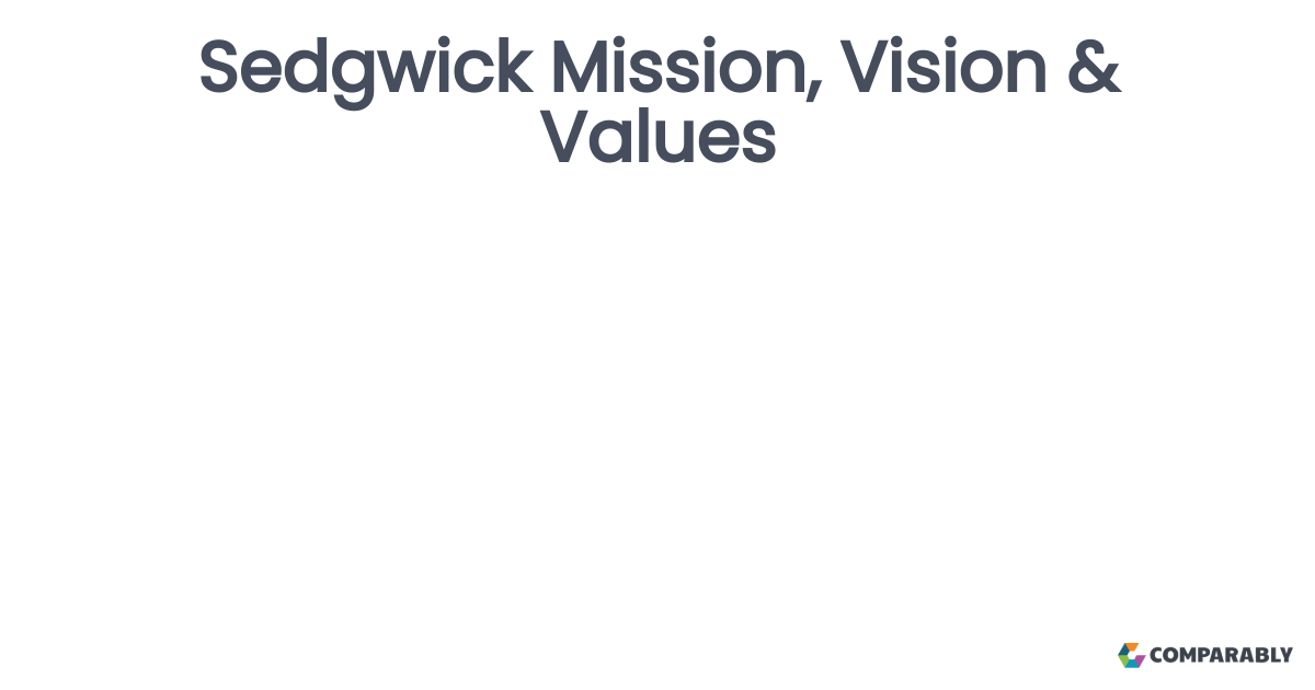 Sedgwick Mission, Vision & Values Comparably