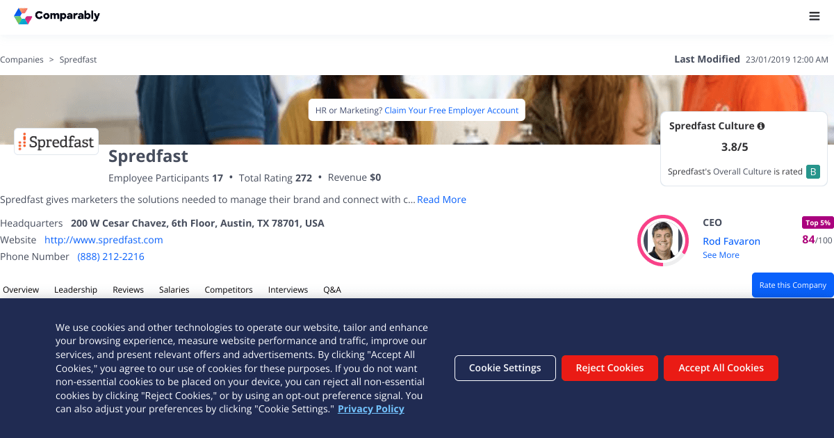Spredfast Jobs Comparably