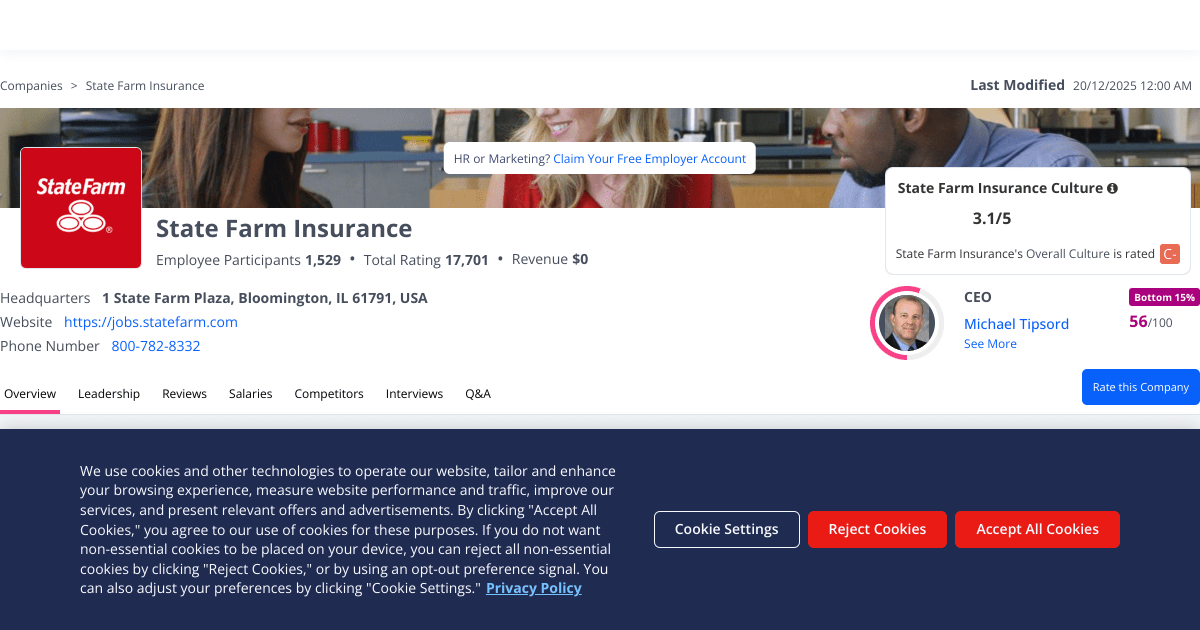 State Farm Insurance Careers Comparably