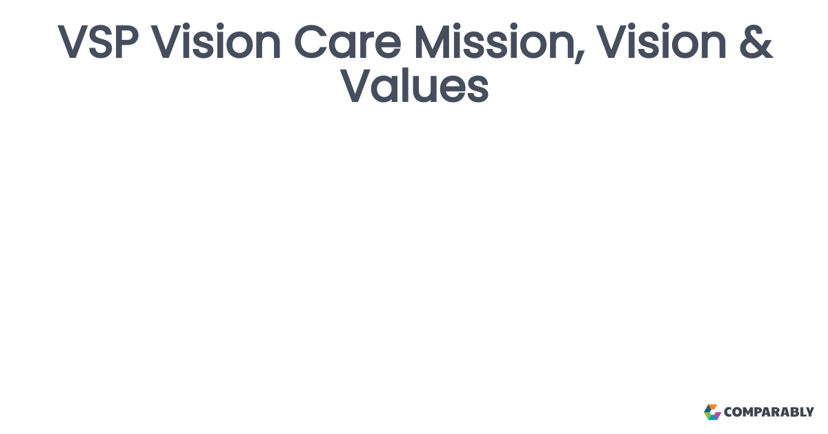 VSP Vision Care Mission, Vision & Values Comparably