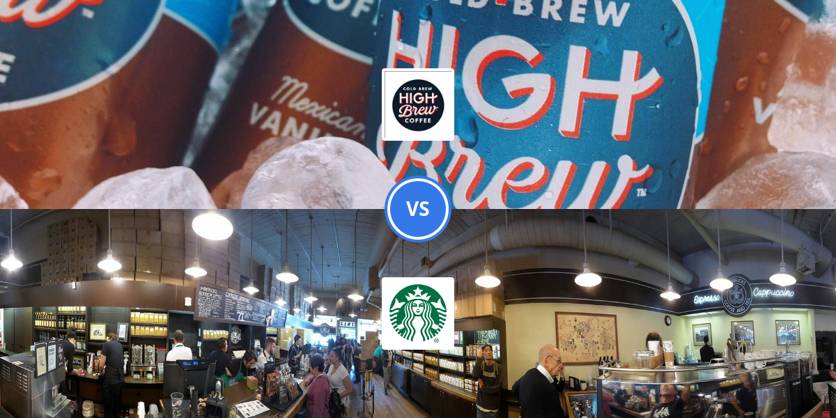 High Brew Coffee vs Starbucks Comparably
