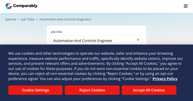 Automation and Controls Engineer Salary Comparably