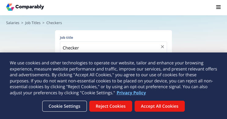 Checker Salary November 2023