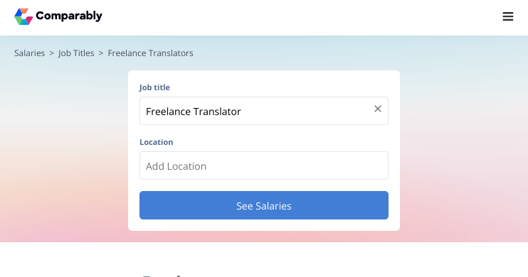 Freelance Translator Salary November 2023