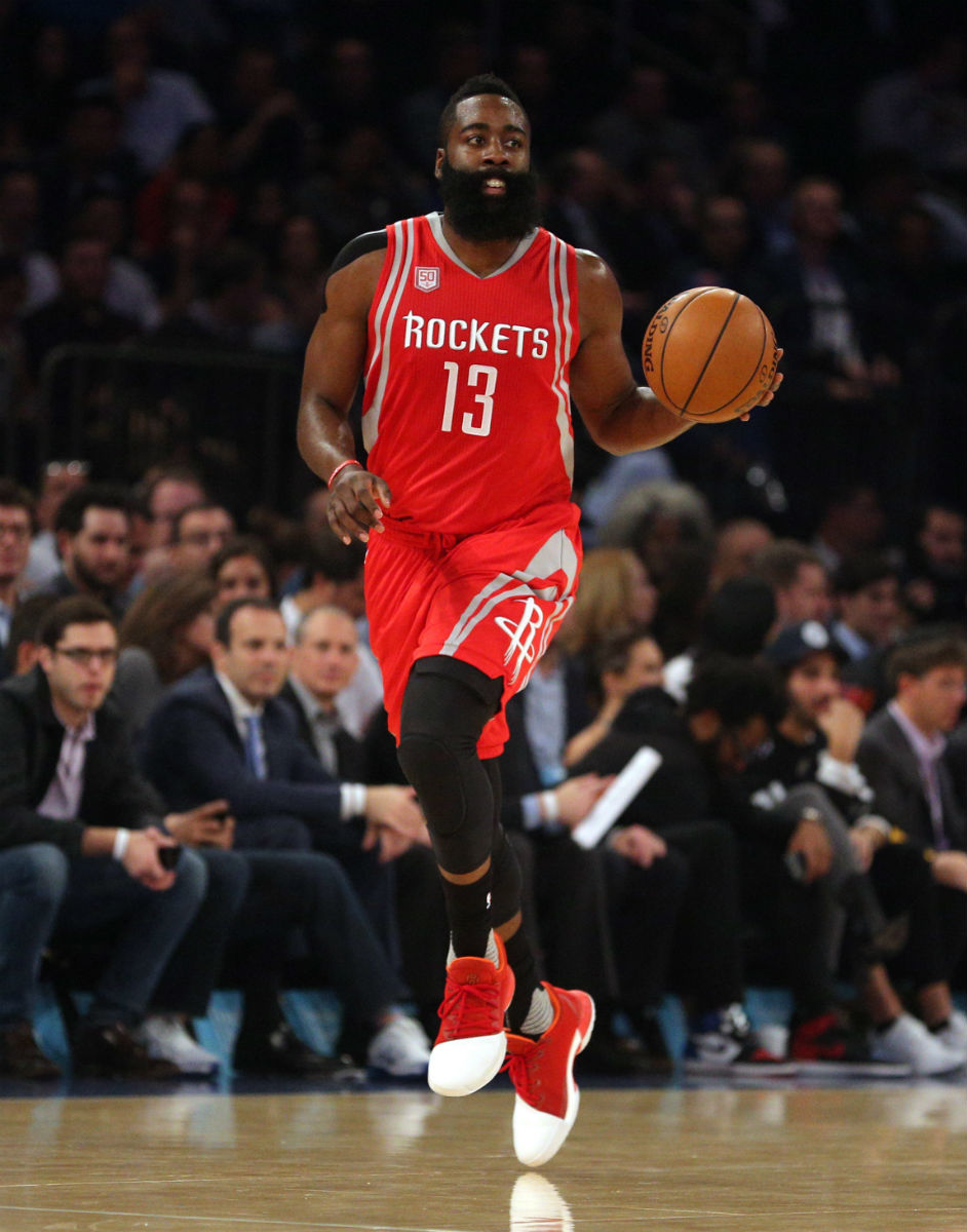 James Harden Wears the Home Adidas Harden Vol. 1 Sole Collector
