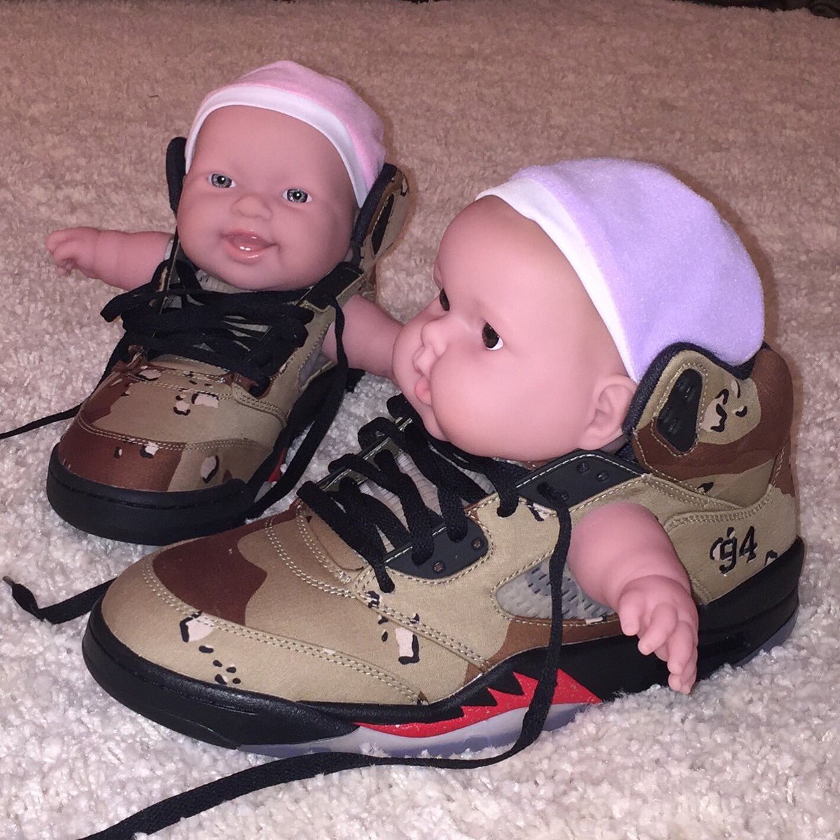 Custom Sneaker Jordans Baby Dolls Sole Collector