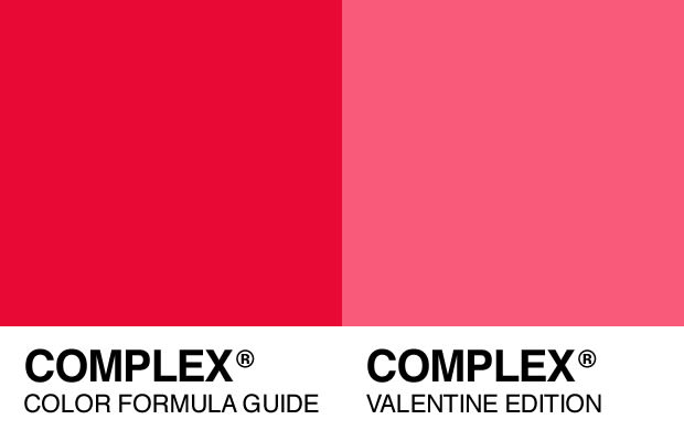 Pantone 485C (Red Hots Red) Complex Color Formula Guide Valentine Edition Complex
