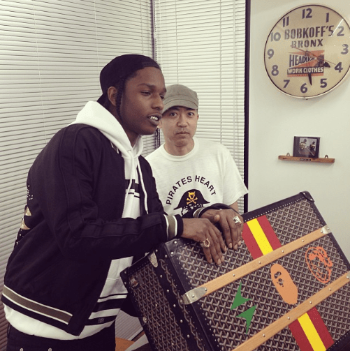 Nigo Gave AAP Rocky a Custom Goyard Trunk for His Birthday Complex