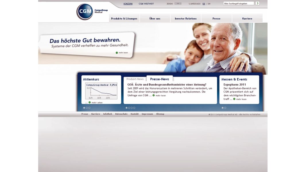 Die Top 100 ITUnternehmen 2011 CompuGroup Medical AG (10
