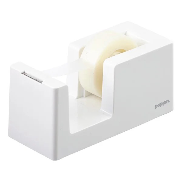 White Poppin Tape Dispenser & Stapler The Container Store